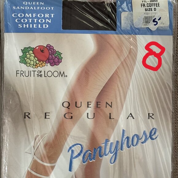 Fruit of The Loom Sandalfoot Comfort Cotton Shield Pantyhose (3) - Picture 1 of 1